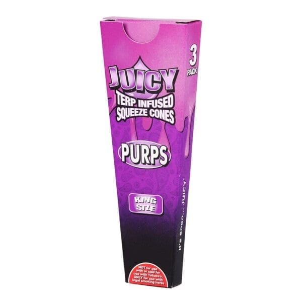 Juicy Terp Infused Squeeze Cones - Purps - 30pk Display - Haze Smoke Shop USA
