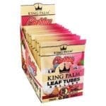 King Palm Hand Rolled Leaf - 5pk - Rollie - Cherry Vanilla - 15pc Display Flavored Papers & Blunts - Haze Smoke Shop USA