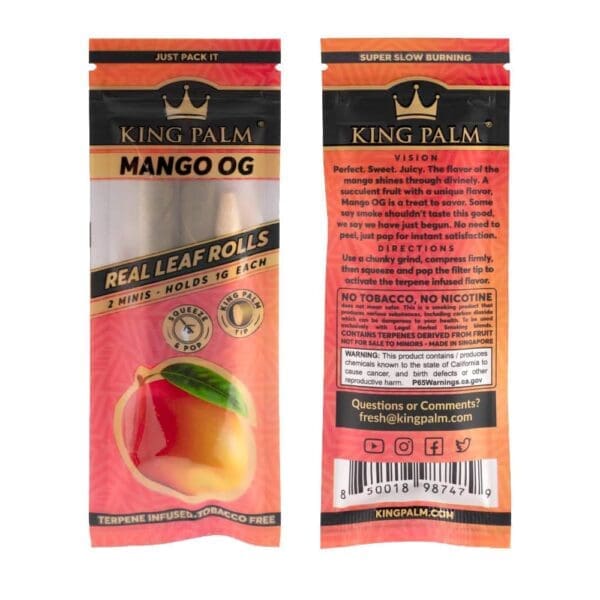 King Palms Hand Rolled Leaf Mini - 2pk 20pcs - Haze Smoke Shop USA