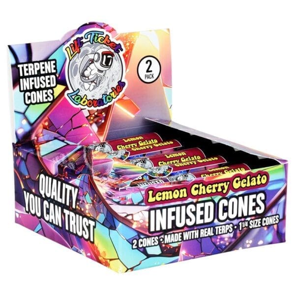 Lift Ticket Terpene Infused Cones - 1 1/4 - 2pc - 10pk - Haze Smoke Shop USA