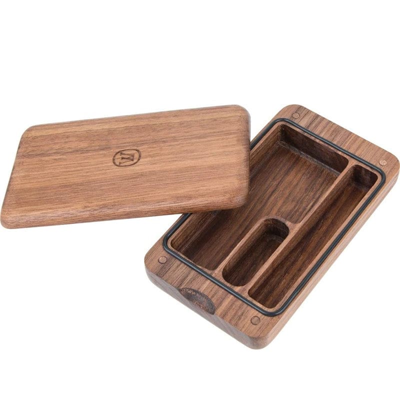 Marley Natural American Black Walnut Case Sifter Box - Haze Smoke Shop USA