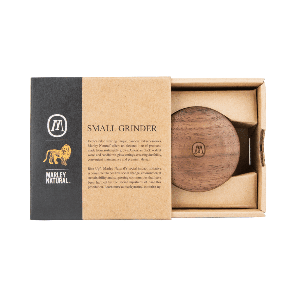 Marley Natural Wood Grinder - Small - Haze Smoke Shop USA