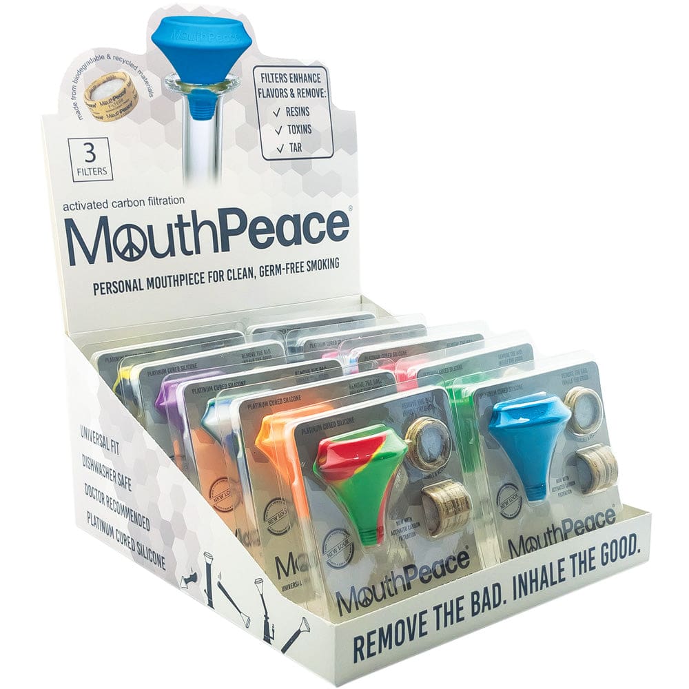 MouthPeace Silicone Mouthpiece Starter Kit - 10pcs Silicone Bongs - Haze Smoke Shop USA