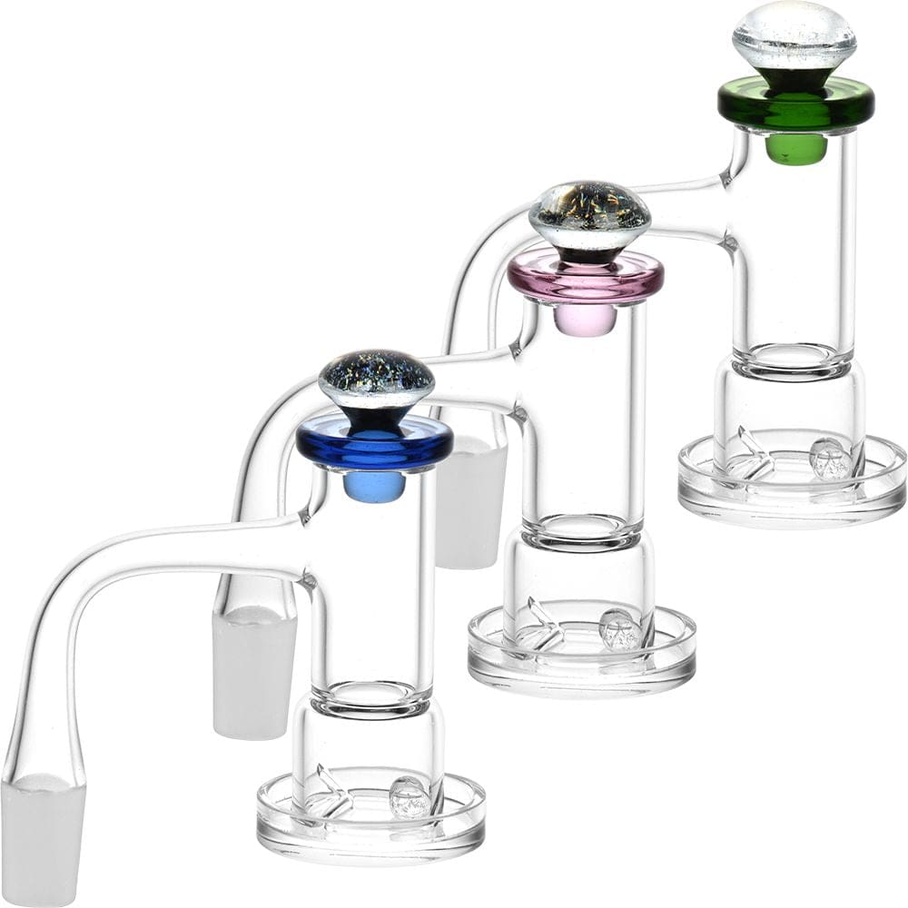 No Weld Quartz Banger Set with Dichro Cap Dichro Beads - Haze Smoke Shop USA