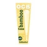 OCB Bamboo Unbleached Cones Pre-Rolled Cones - Haze Smoke Shop USA