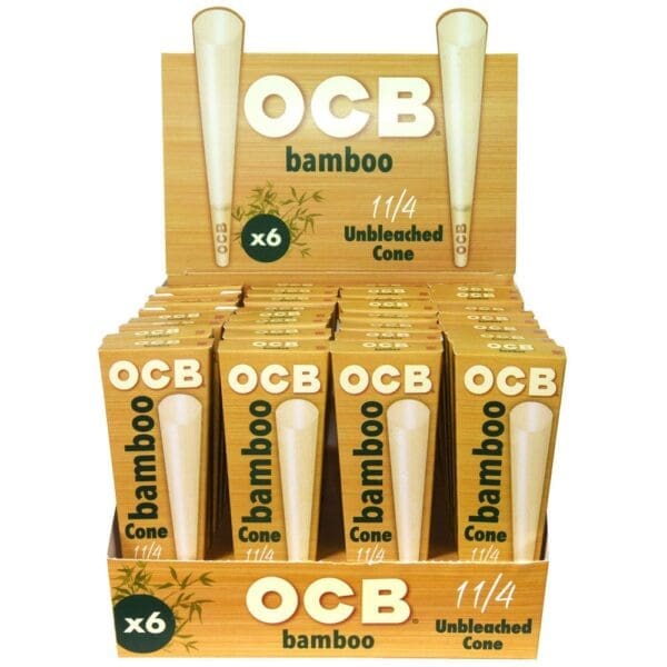 OCB Bamboo Unbleached Cones - Haze Smoke Shop USA