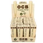 OCB Organic Hemp Cones - 32pk Display - Haze Smoke Shop USA