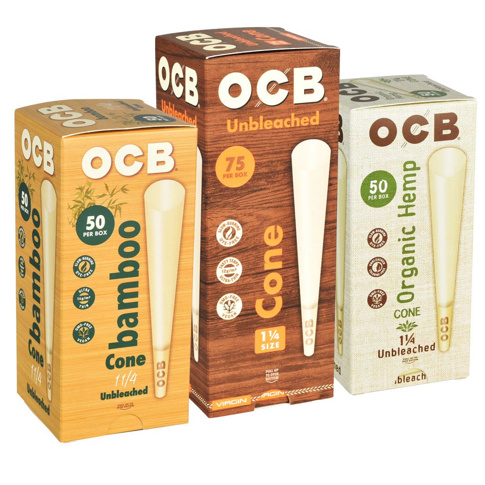 OCB Pre-Rolled Cones Mini Tower - 1 1/4 Pre-Rolled Cones - Haze Smoke Shop USA