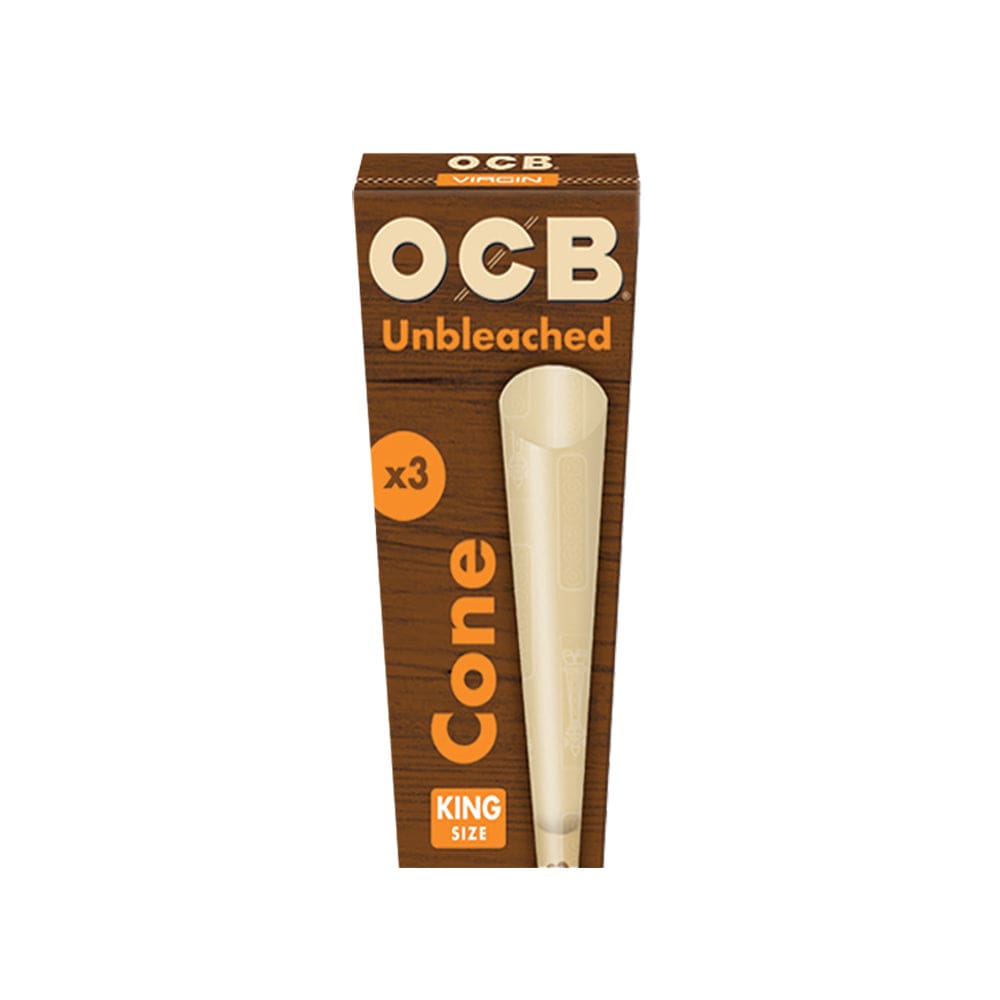 OCB Unbleached Cones - 32 pcs Display - Haze Smoke Shop USA