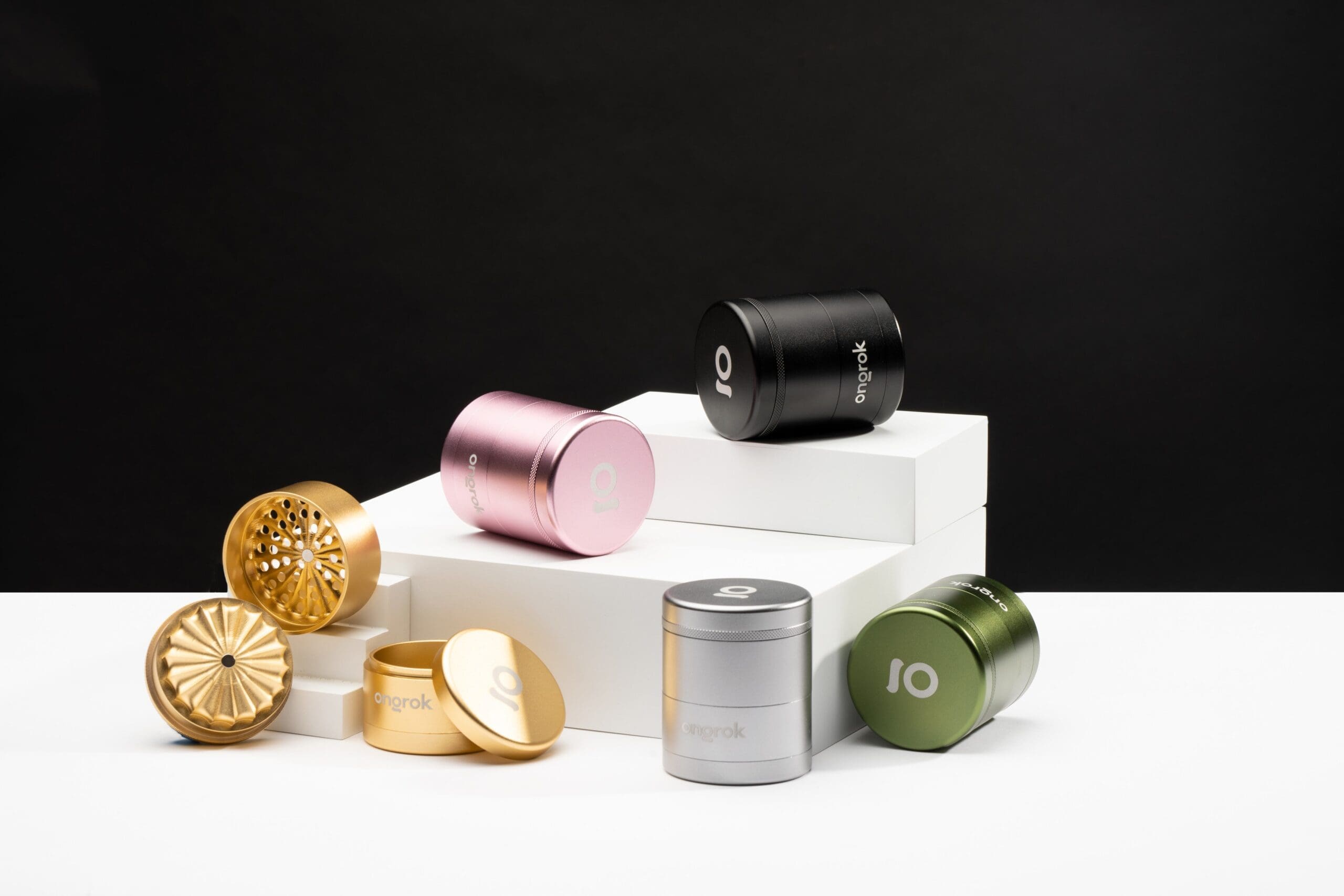Ongrok 5 Piece Flower Tooth Storage Grinder - Haze Smoke Shop USA