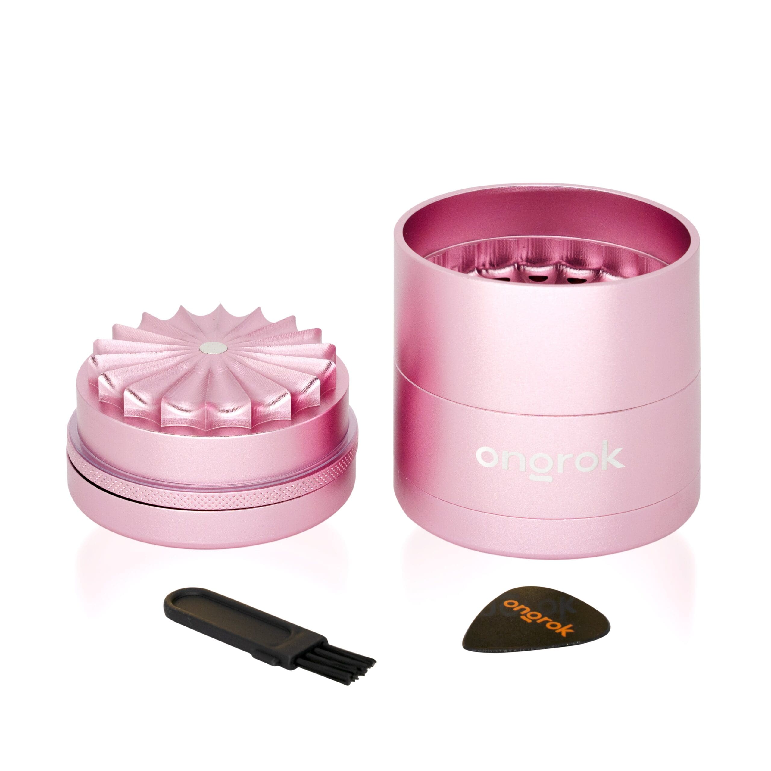 Ongrok 5 Piece Flower Tooth Storage Grinder Grinder & Stash Jar Combos - Haze Smoke Shop USA