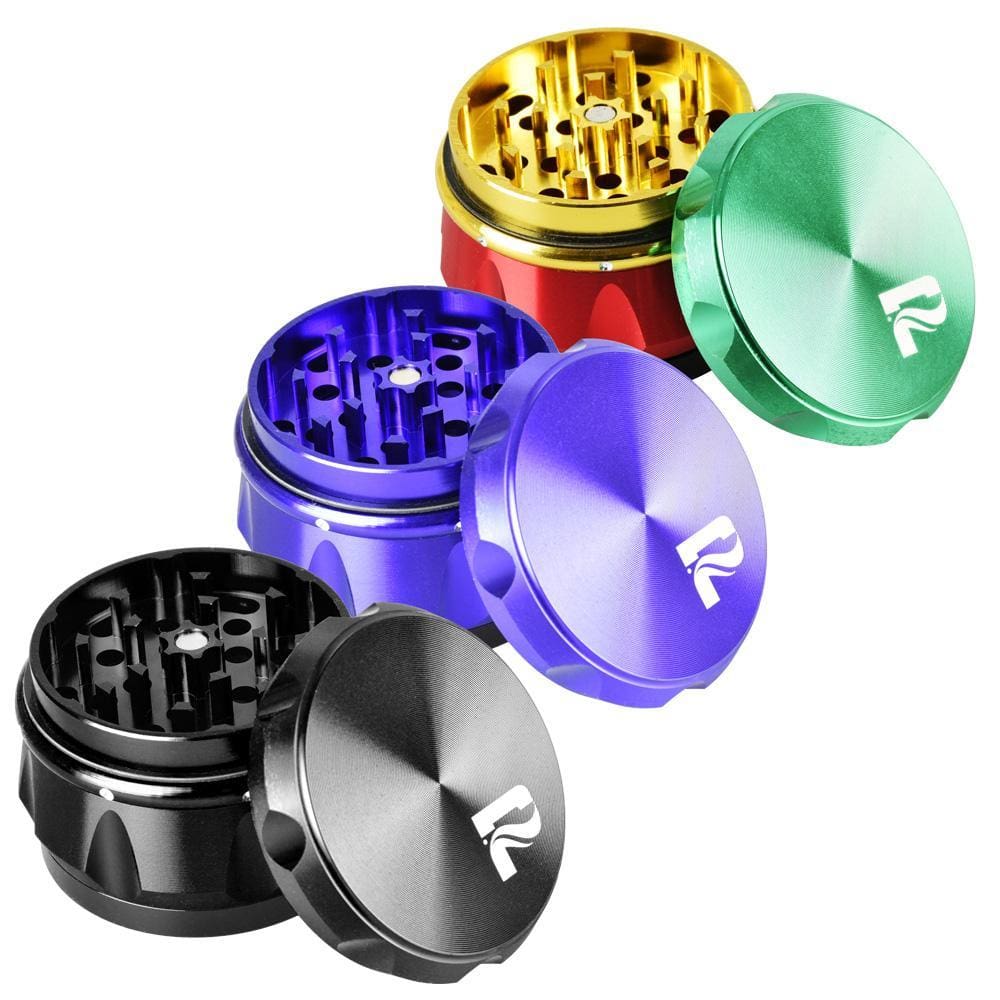 Pulsar 4 Piece Carver Herb Grinder - 2" Metal Grinders - Haze Smoke Shop USA