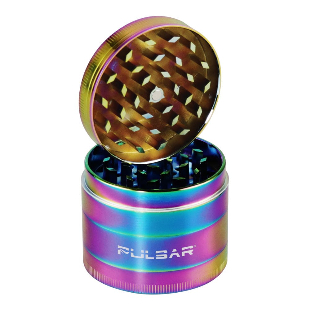 Pulsar Anodized Zinc Grinder - 4 Piece - 2.2" - Chameleon Metal Grinders - Haze Smoke Shop USA