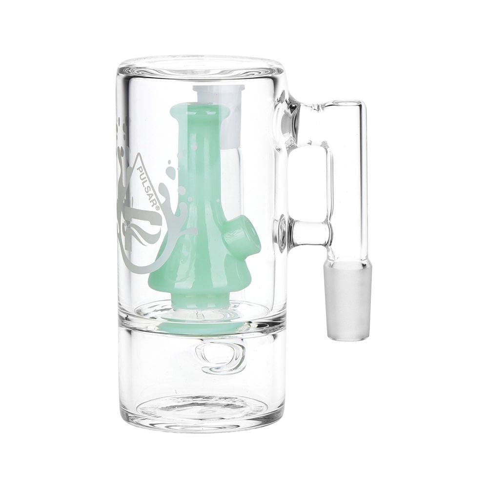 Pulsar Beaker Perc Ash Catcher - 4" - 14mm - 90 Degree Ash Catchers - Haze Smoke Shop USA