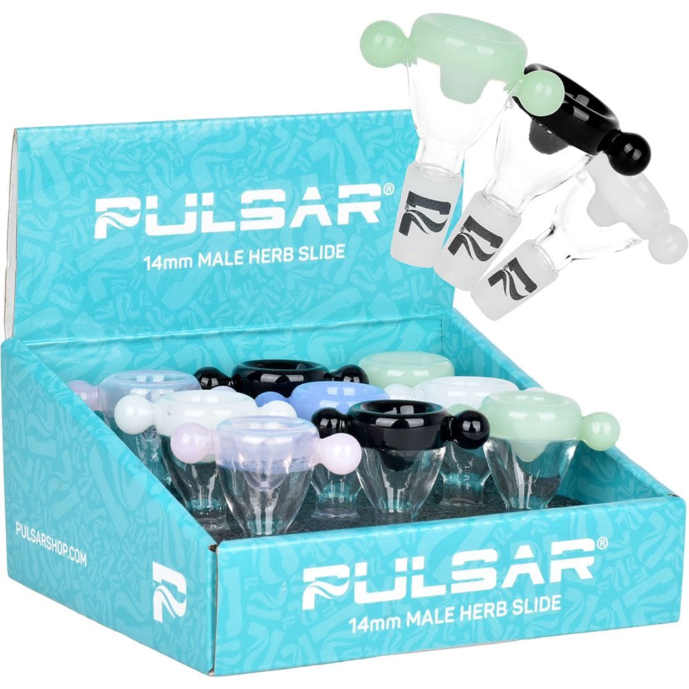 Pulsar Binary Contrast Marble Grip Herb Slide - 9pcs Herb Slides - Haze Smoke Shop USA