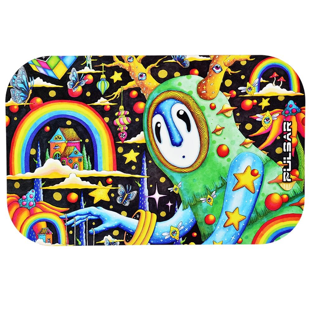 Pulsar Magnetic Rolling Tray Lid - The World Was Mad - 11"x7" Rolling Trays - Haze Smoke Shop USA