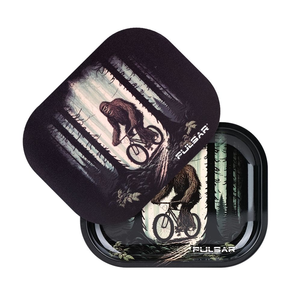 Pulsar Mini Rolling Tray & Lid Kit - Bigfoot Rides Again - 7"x5.5" Rolling Trays - Haze Smoke Shop USA