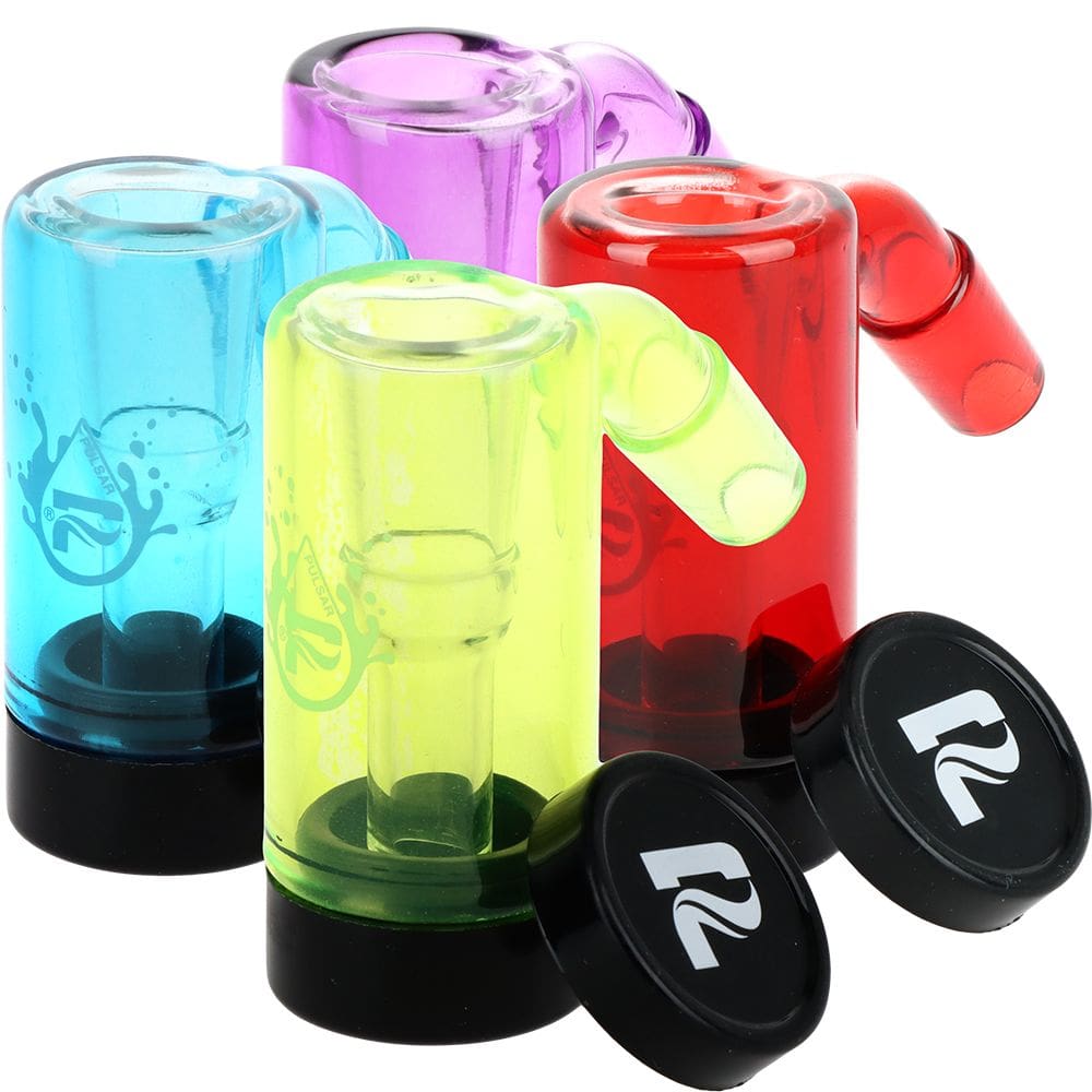 Pulsar Neon Brights Glass Oil Reclaimer - 2.75" - 14mm - 4pcs Bundle - Haze Smoke Shop USA