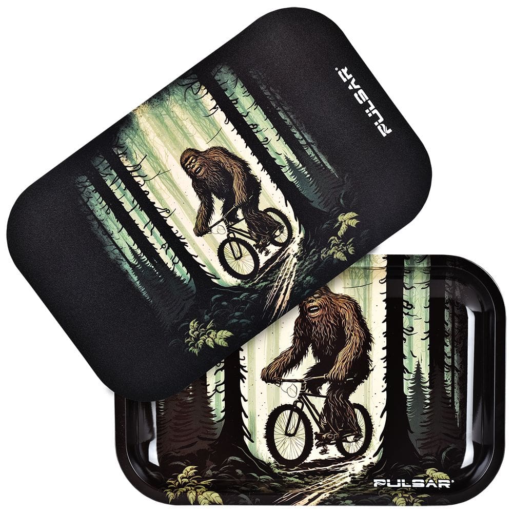 Pulsar Rolling Tray & Lid Kit - Bigfoot Rides Again - 11"x7" Rolling Trays - Haze Smoke Shop USA