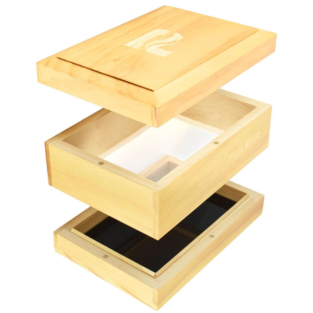 Pulsar Sifter Box w/ Rolling Tray - 4 x 5.75 Inch Rolling Trays - Haze Smoke Shop USA