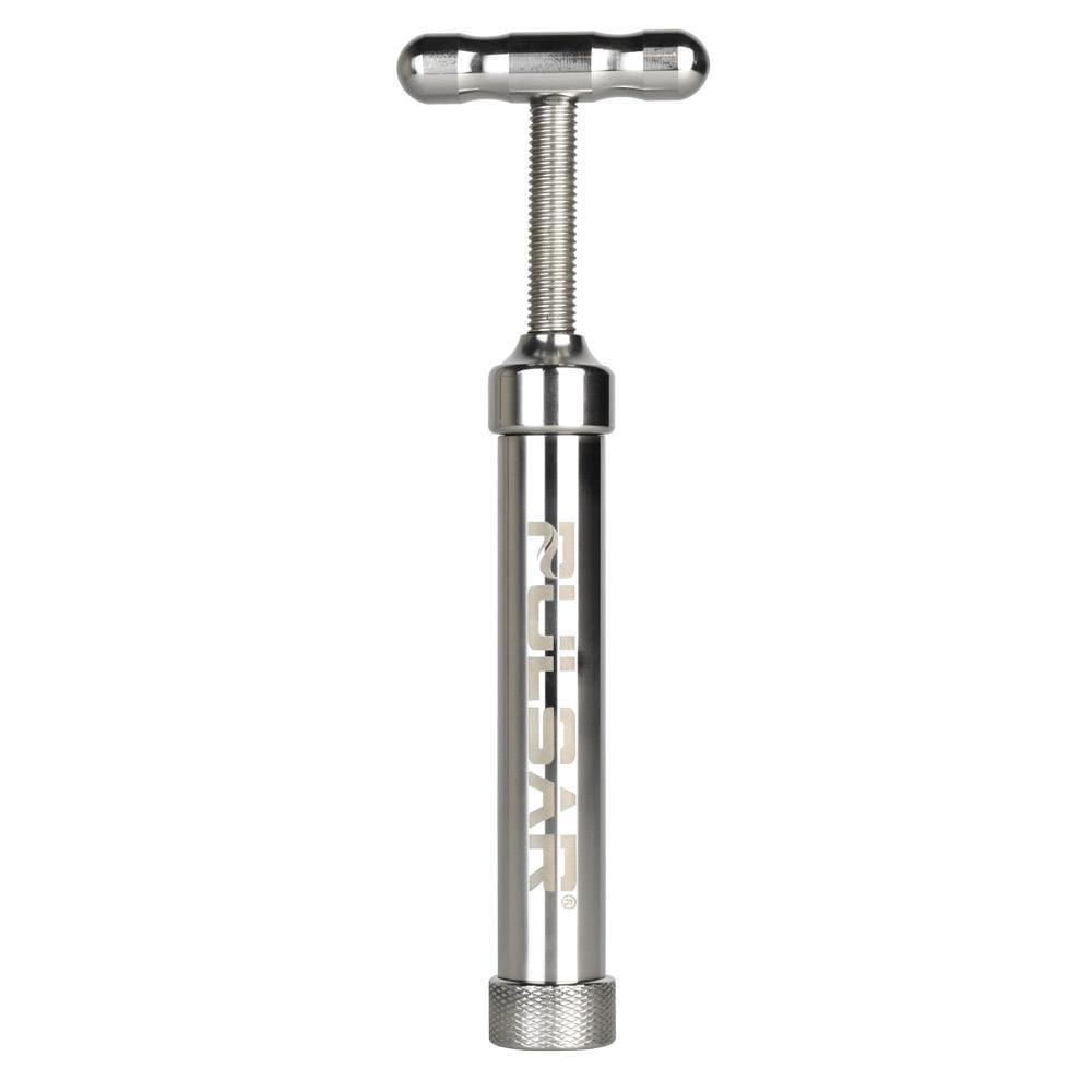 Pulsar Stainless Steel Pollen T-Press Grinder & Stash Jar Combos - Haze Smoke Shop USA