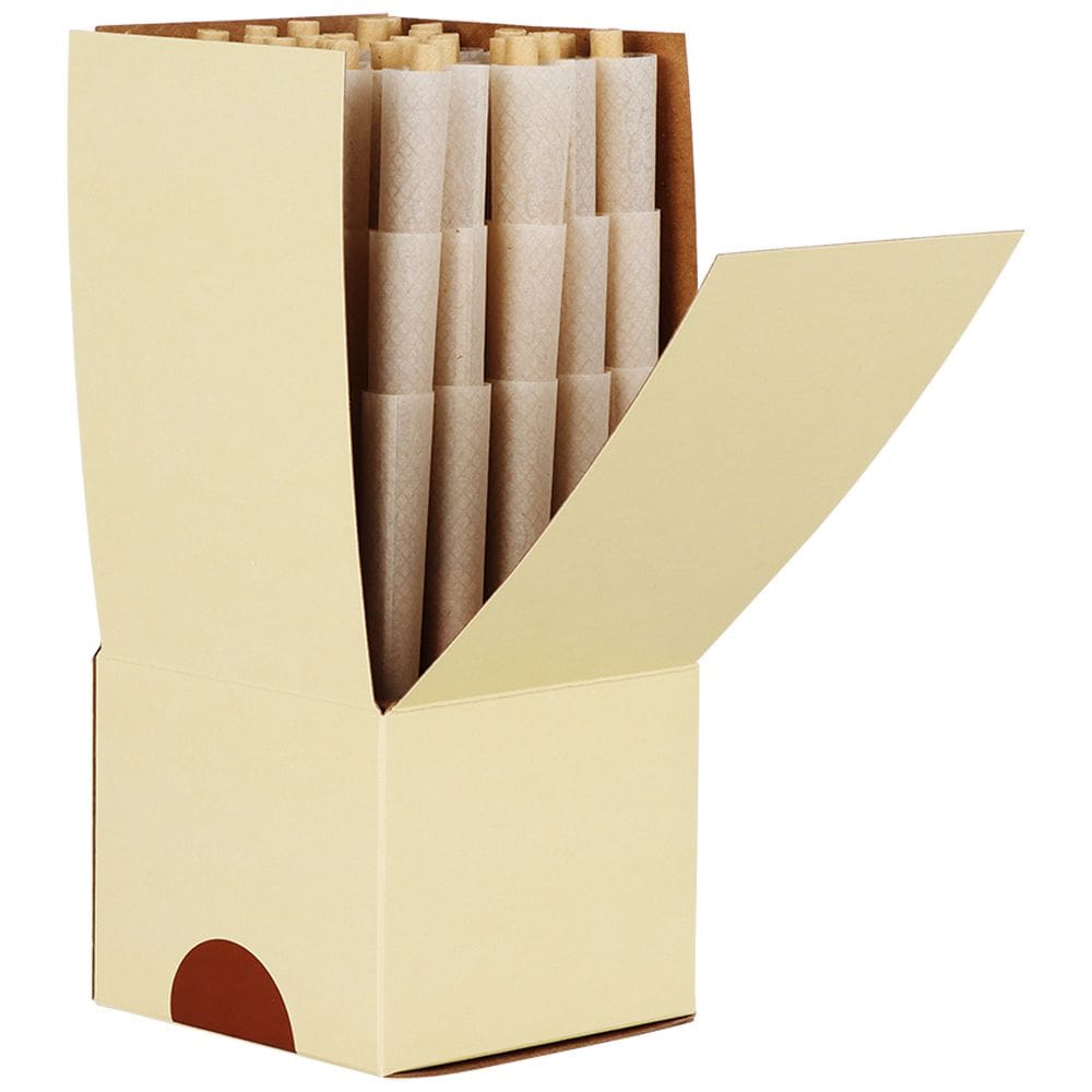 RAW Backrolled Organic Hemp Cones - King Size - 75ct - Haze Smoke Shop USA