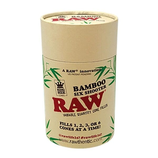 RAW Bamboo Six Shooter Cone Filler - Haze Smoke Shop USA
