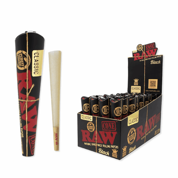 RAW Black Classic Cones - Haze Smoke Shop USA