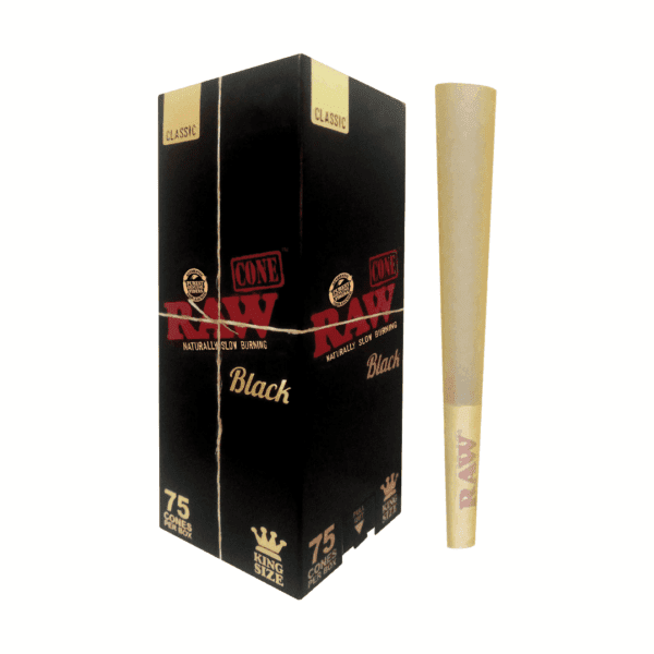 RAW Black Classic Cones - Haze Smoke Shop USA