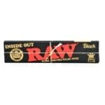 RAW Black Classic Inside Out Rolling Papers - King Size Slim - 50pk Display - Haze Smoke Shop USA