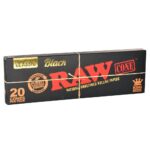 RAW Black Pre-Rolled Cones - 20pk/King Size - 12PC - Haze Smoke Shop USA