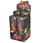 RAW Black Pre-Rolled Cones - 20pk/King Size - 12PC Pre-Rolled Cones - Haze Smoke Shop USA