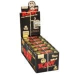RAW Black Rolls Rolling Papers -3M/King Size Wide 12pcs Rolling Papers - Haze Smoke Shop USA