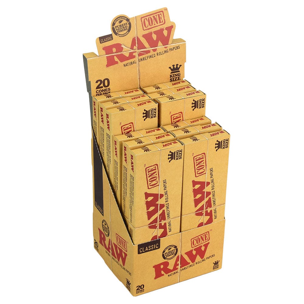 RAW Classic Cone - 20pk - 12pc Display Pre-Rolled Cones - Haze Smoke Shop USA