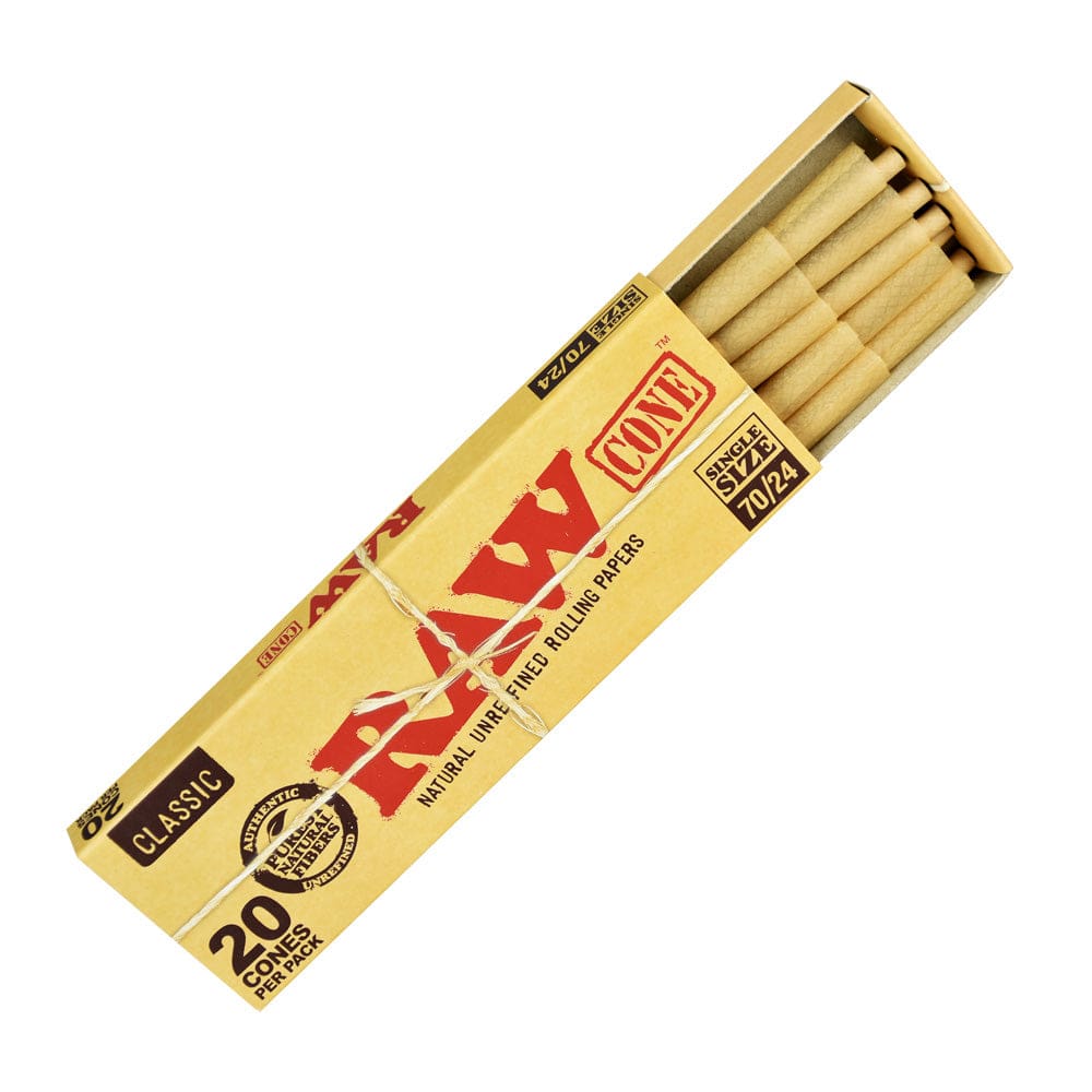 RAW Classic Single Size Cones Pre-Rolled Cones - Haze Smoke Shop USA