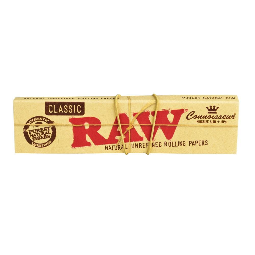Raw Connoisseur Rolling Papers w/ Tips Joint Tips & Filters - Haze Smoke Shop USA