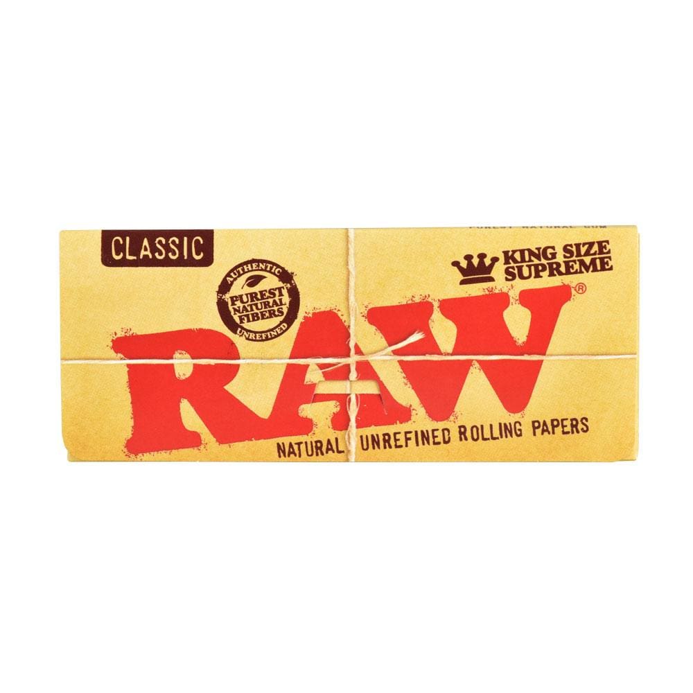 RAW Supreme Natural Rolling Papers - Kingsize Rolling Papers - Haze Smoke Shop USA
