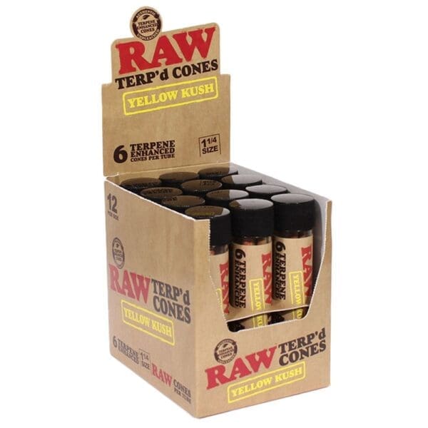 RAW TERP'd Cones - 1 1/4 - 6pc - 12pk - Haze Smoke Shop USA