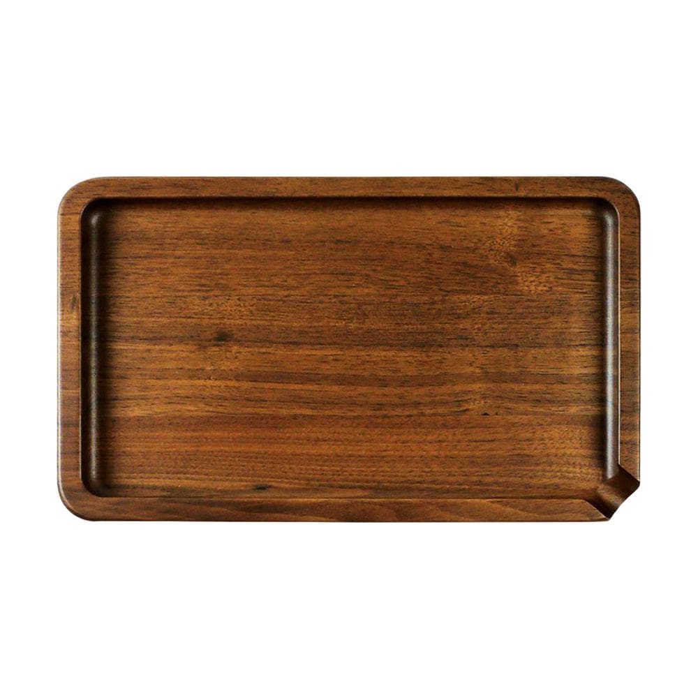 RYOT Wood Rolling Tray - 5" x 9" - Walnut - Haze Smoke Shop USA