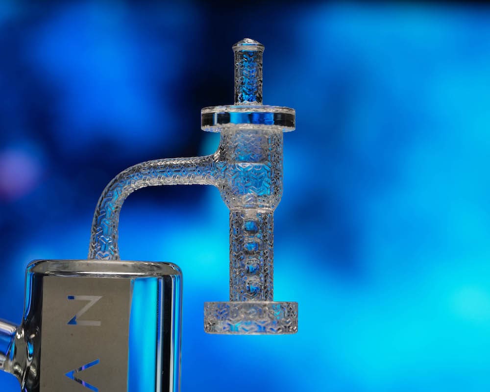 Space King Fully Fused Engraved Terp Slurper - Black / Gold - Haze Smoke Shop USA