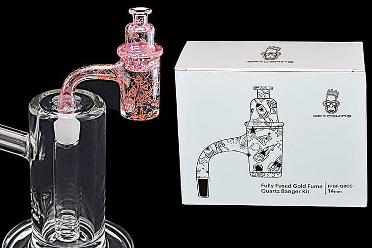 Space King Fully Fused Gold Fume Banger Kit - Haze Smoke Shop USA