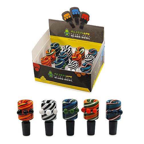 Space King Glass Bowl (Box of 12) Bong Bowl Pieces - Haze Smoke Shop USA