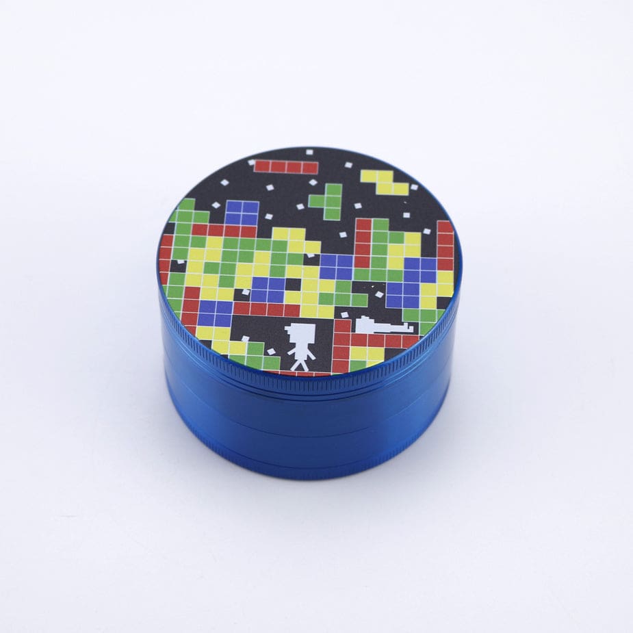 Tetris Design Zinc Alloy Metal Grinder - 4 Piece - Haze Smoke Shop USA