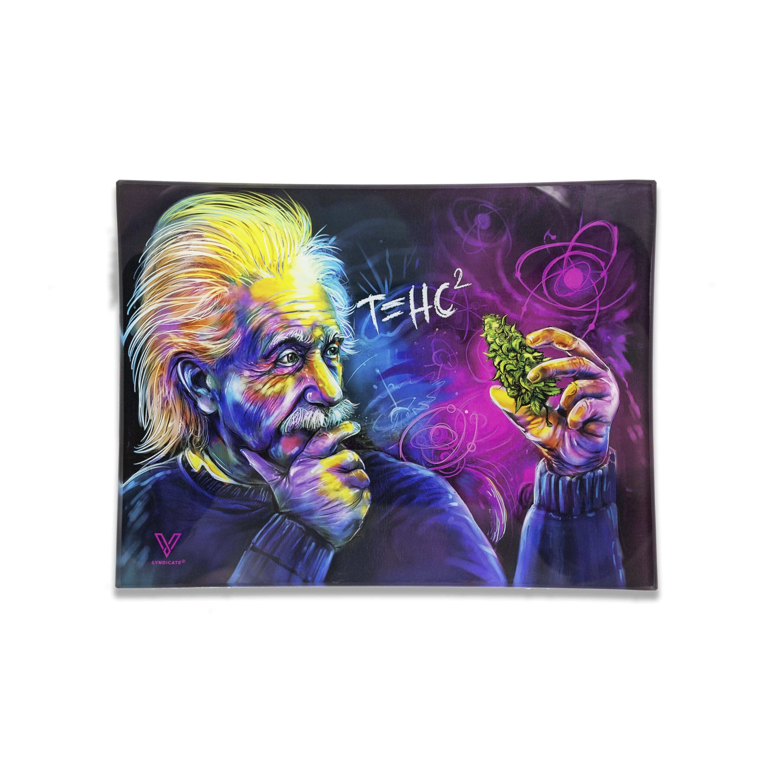 T=HC2 Glass Rollin' Tray Rolling Trays - Haze Smoke Shop USA