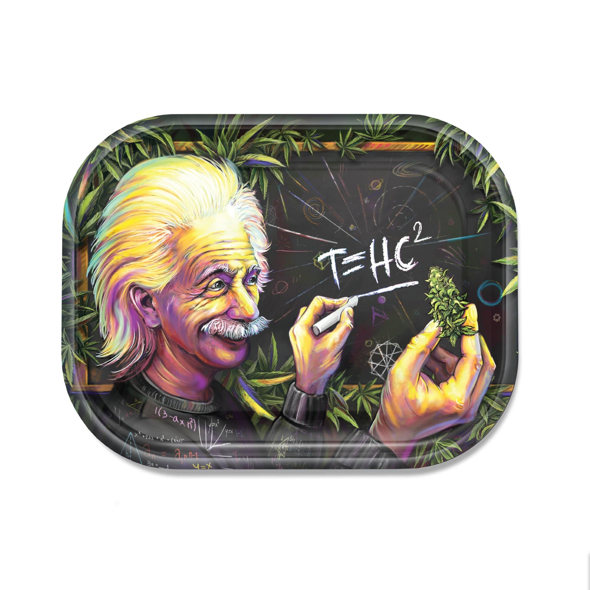 T=HC2 Higher Education Metal Rollin' Tray Rolling Trays - Haze Smoke Shop USA
