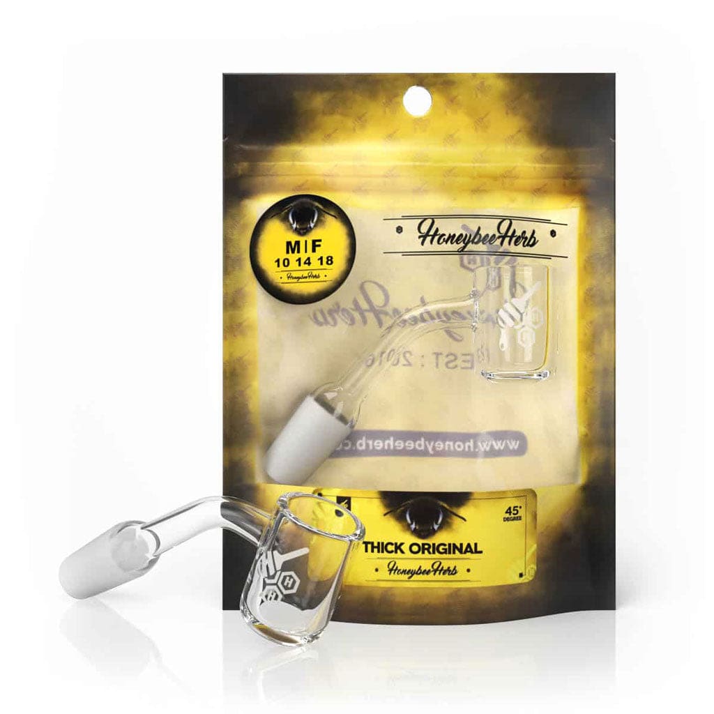 Honeybee Herb Thick Original Quartz Banger 45 Degree - Haze Smoke Shop USA