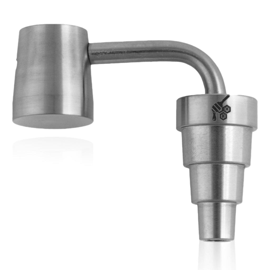 Titanium 6-in-1 Long Neck Banger Dab Nail - Haze Smoke Shop USA - Vaporizers Super Store