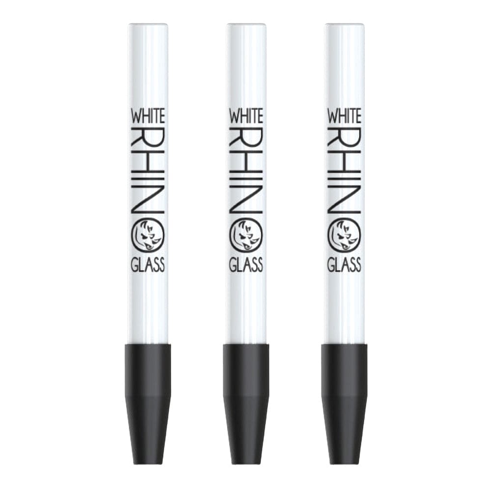 White Rhino Ceramic Dab Straw w/ Silicone Cap - Haze Smoke Shop USA - Vaporizers Super Store