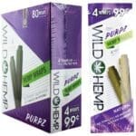 Wild Hemp Hemp Wraps - 4pc - 20pk Display - Haze Smoke Shop USA