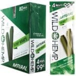Wild Hemp Hemp Wraps - 4pc - 20pk Display Flavored Papers & Blunts - Haze Smoke Shop USA